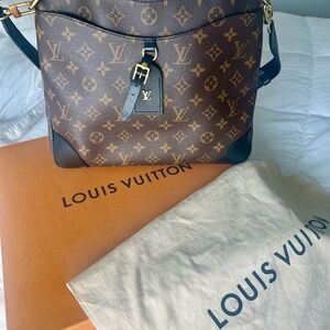 Louis Vuitton Brown and Black Monogram Shoulder Bag
